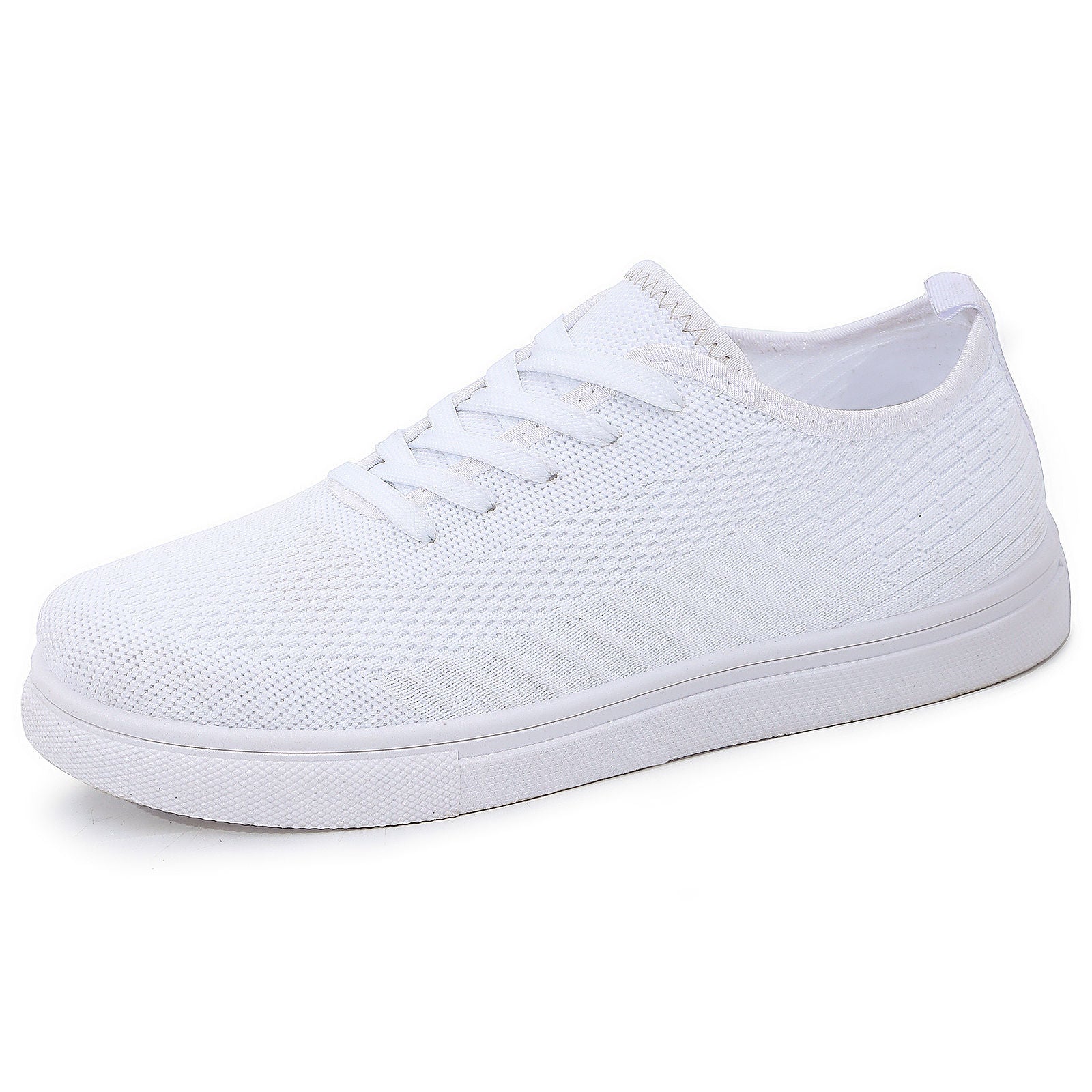 Men's breathable mesh casual shoes, pure black, low-top, lightweight, soft sole, versatile sneakers