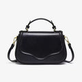 Vintage brown leather saddle bag for women with wide shoulder strap, handbag, shoulder bag, crossbody bag